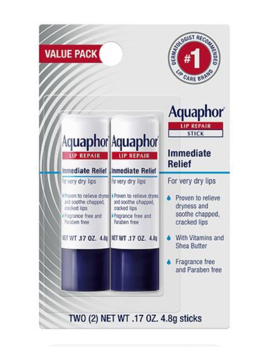 Aquaphor Lip Repair Stick Value Pack